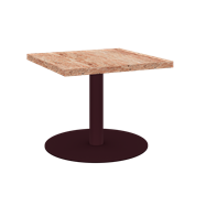 Burgundy Halo Side Table